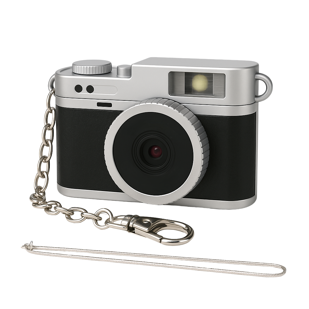 KEYVIEW – מצלמת המיני הרטרו החכמה שחור