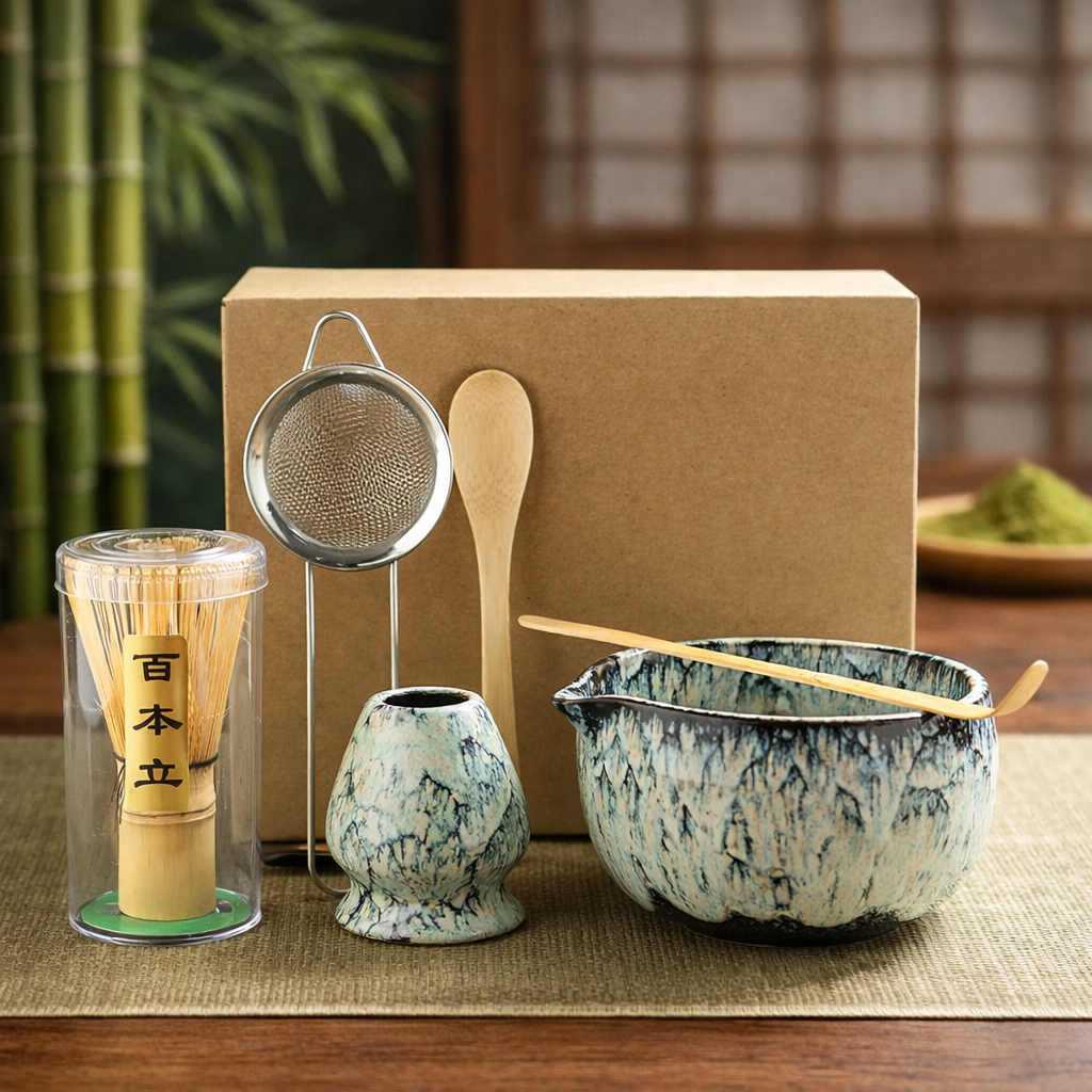 ערכת הכנת מאצ׳ה יפנית מקורית לבית | Matcha Ritual Kit